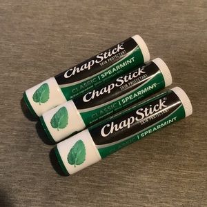 3x ChapStick "Classic Spearmint" Moisturizing Lip Balm NET WT 0.15 OZ